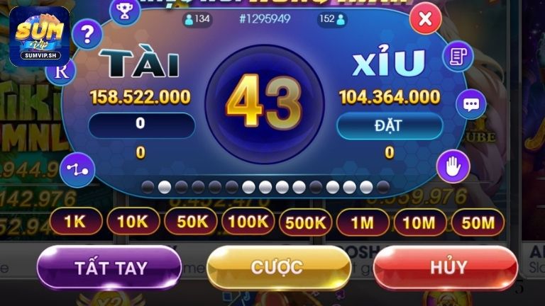 Bí kíp chơi Tài Xỉu Sumvip thắng to