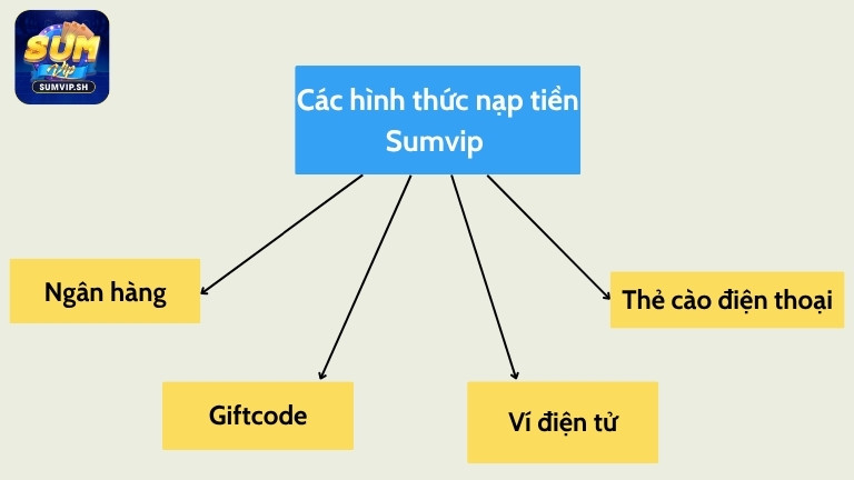 Các hình thức nạp tiền Sumvip