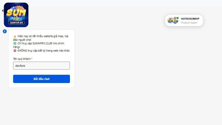 Các vấn đề cần liên hệ đến cổng game Sumvip