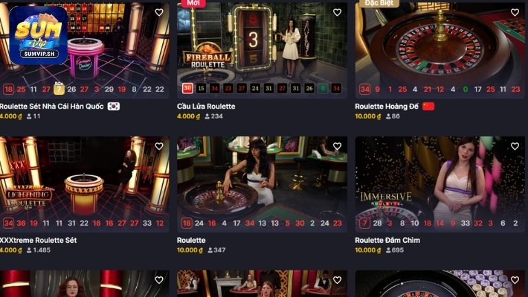 Giới thiệu Roulette Sumvip
