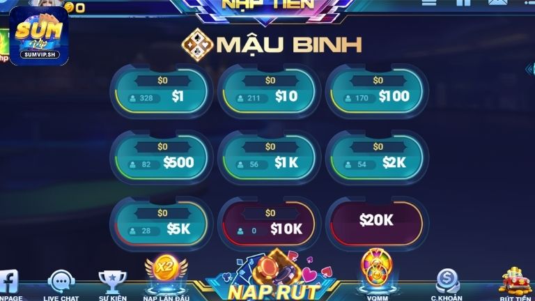 Hướng dẫn cách tham gia Mậu Binh chi tiết a-z