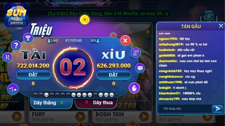 Hướng dẫn tham gia game Tài Xỉu Sumvip online