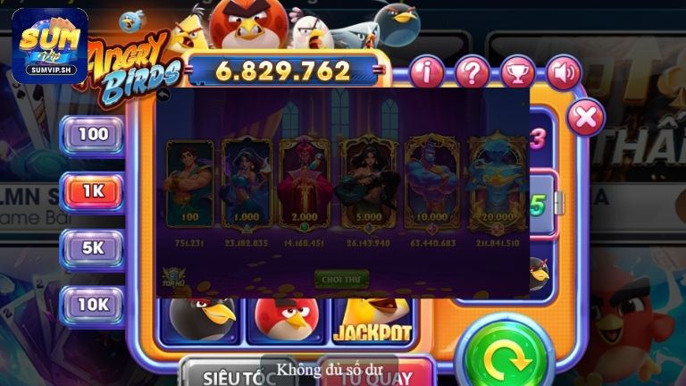 Kỹ thuật quay hũ Angry Birds hữu ích từ chuyên gia