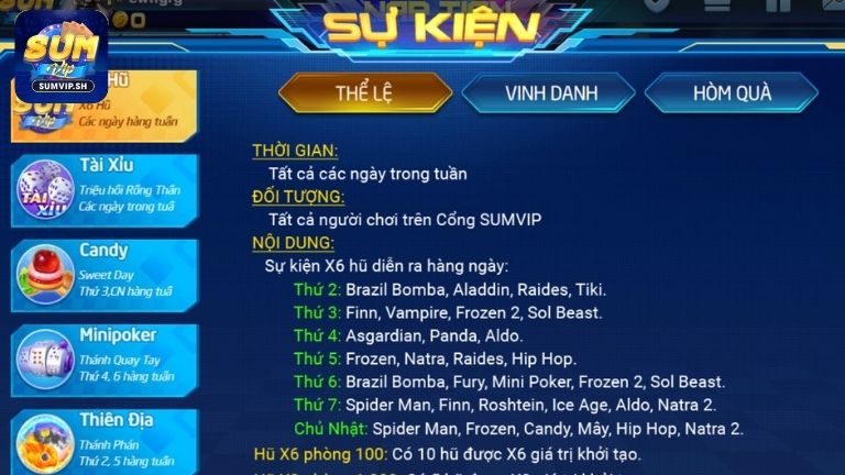 Lợi ích của hội viên nhận được từ khuyến mãi Sumvip