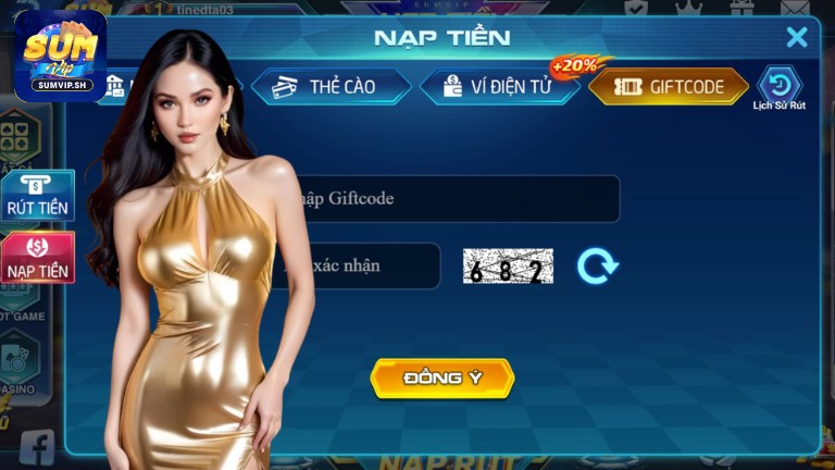 Nạp tiền Sumvip qua Giftcode