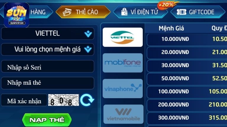 So sánh các phương thức thanh toán tại Sumvip