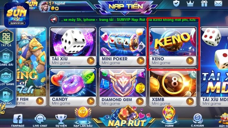 Giới thiệu về Keno Sumvip